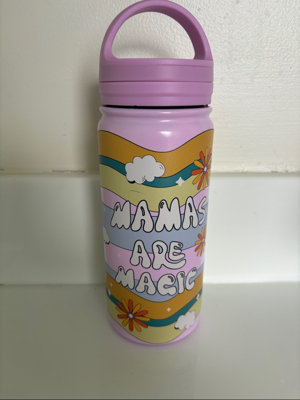 Pink "Mamas Are Magic" Insulated Water Bottle
